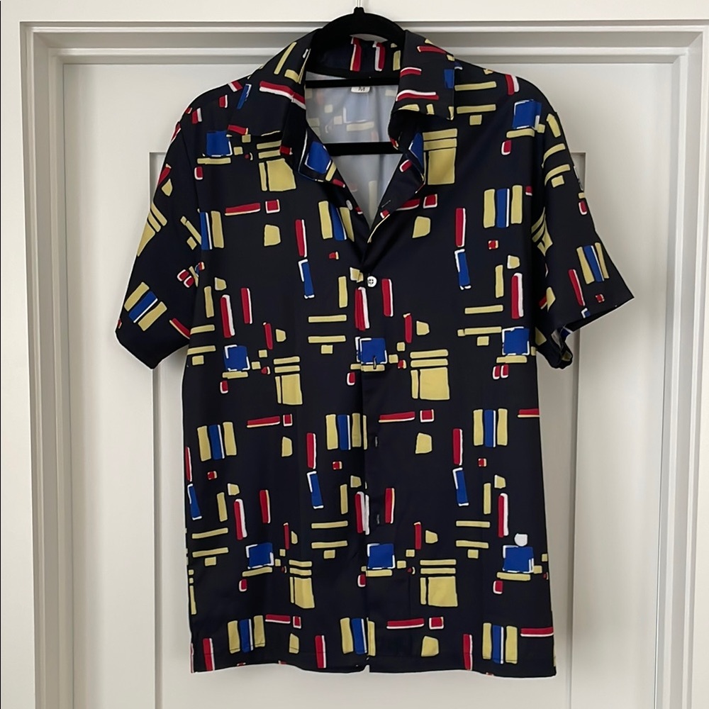 Stylish Geometric Print Men's Shirt